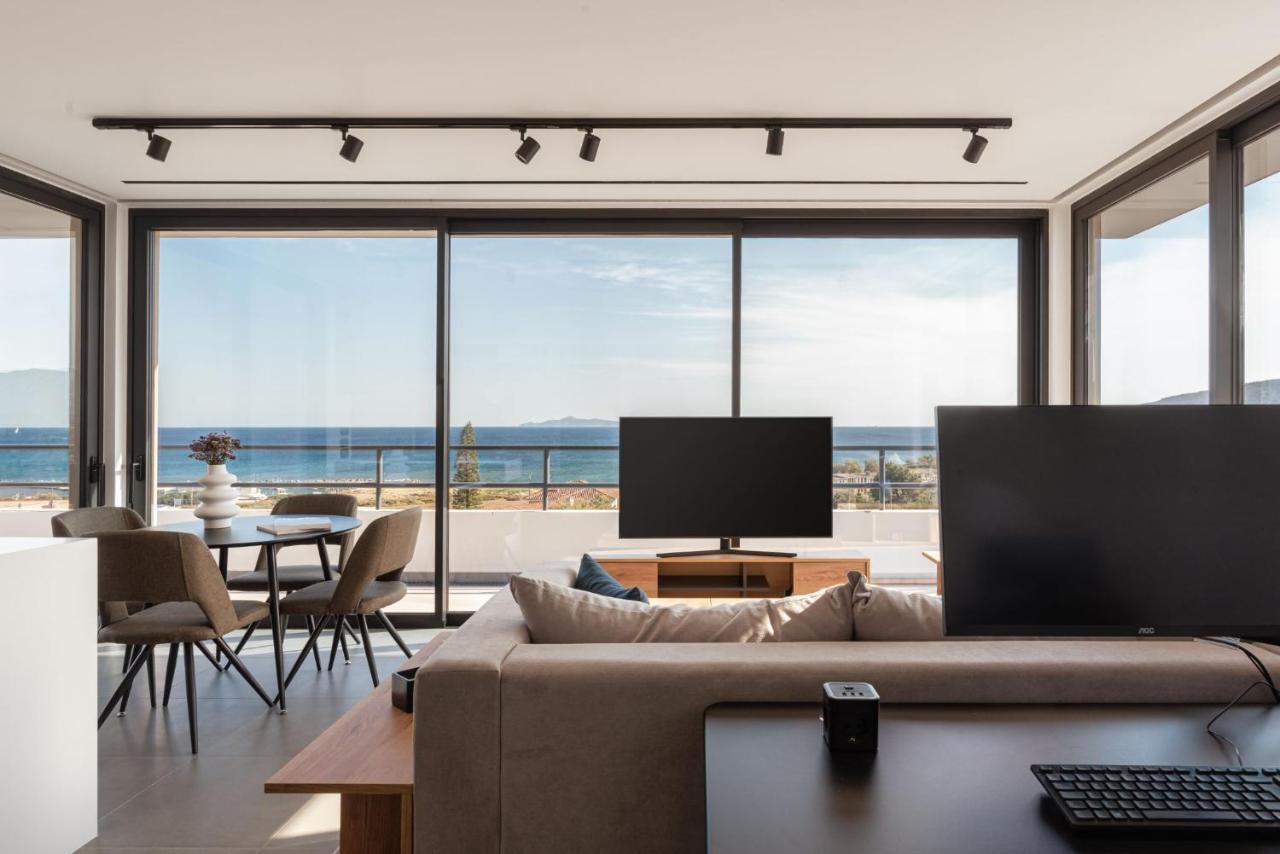 Sounio Panoramic Loft Appartement Kaap Soenion Buitenkant foto
