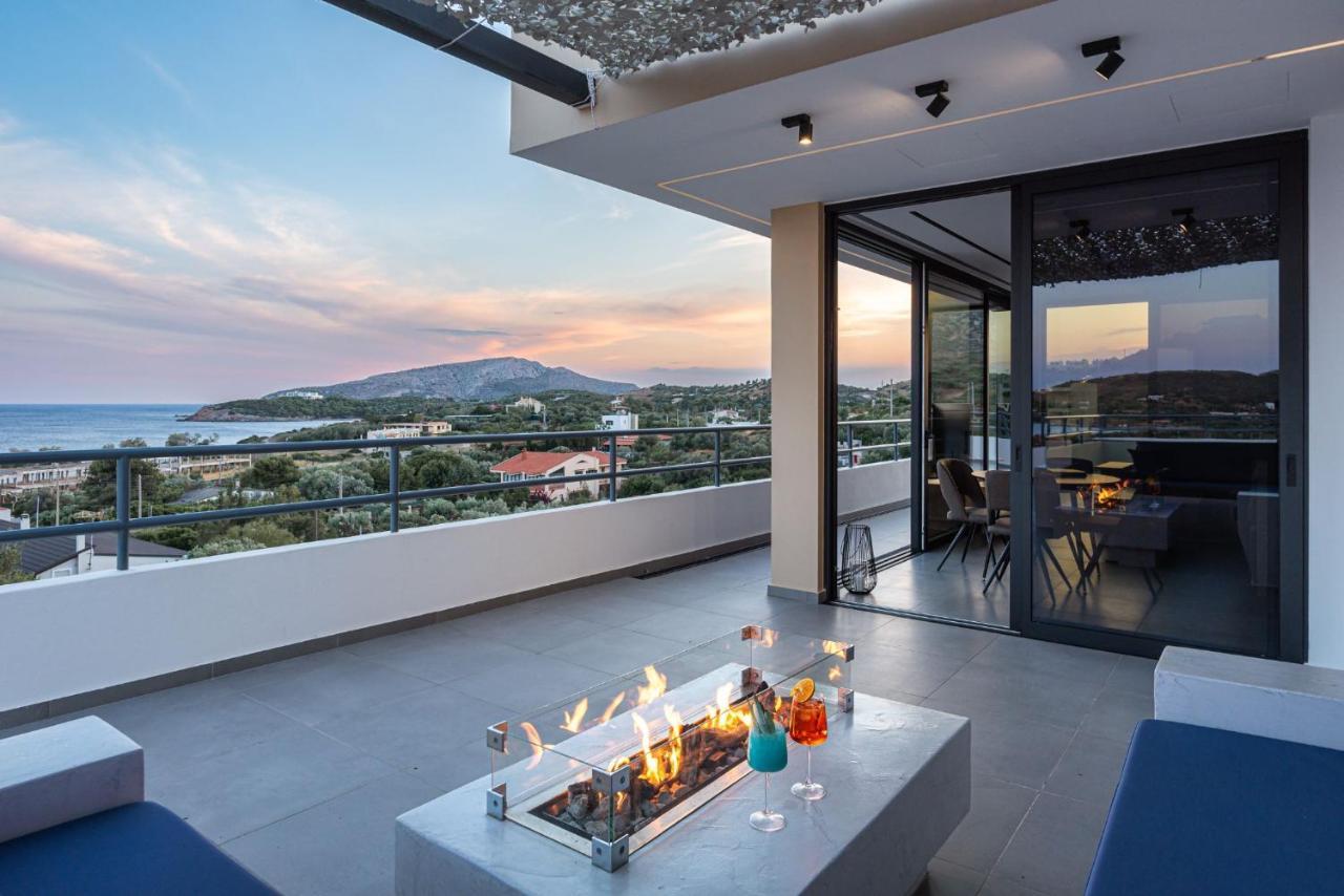 Sounio Panoramic Loft Appartement Kaap Soenion Buitenkant foto